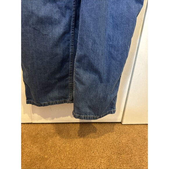 Dickies Bib Overalls Womens L Blue Denim Relaxed Fit Carpenter - Picture 11 of 12